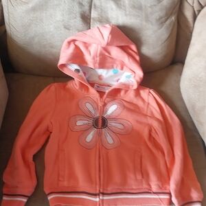🌷🍂 Kids Coral Floral Hoodie